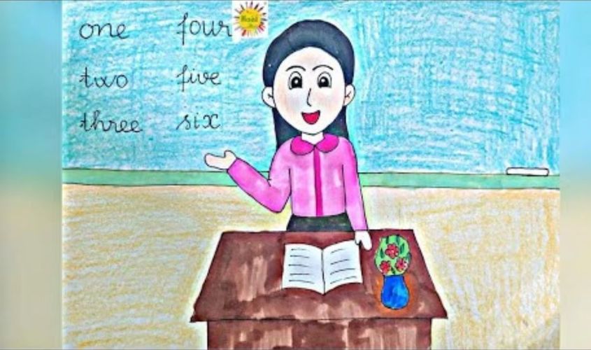 Vẽ ước mơ làm cô giáo đơn giản nhất