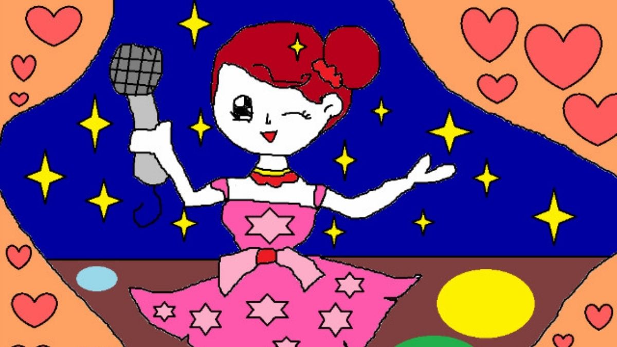 Tranh mẫu 6: ước mơ em làm ca sĩ