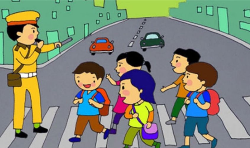 Tranh mẫu 1: ước mơ làm công an