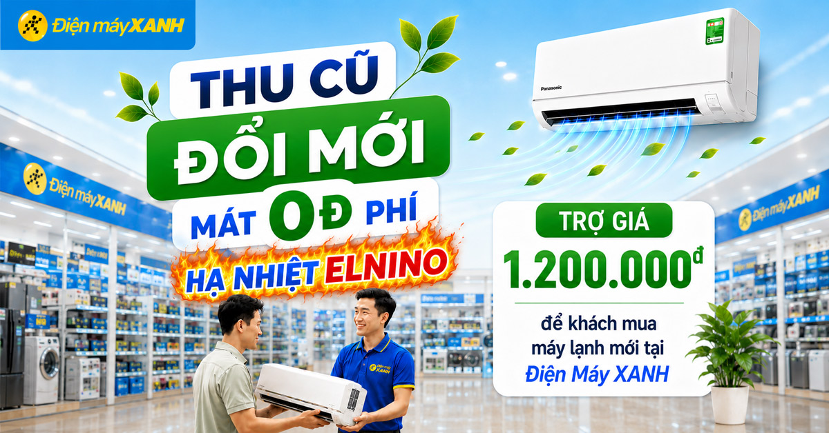 M&aacute;y lạnh bỏ cũ lấy mới: Trợ gi&aacute; 1.200.000 đồng khi đổi m&aacute;y lạnh cũ sang m&aacute;y lạnh mới ch&iacute;nh h&atilde;ng