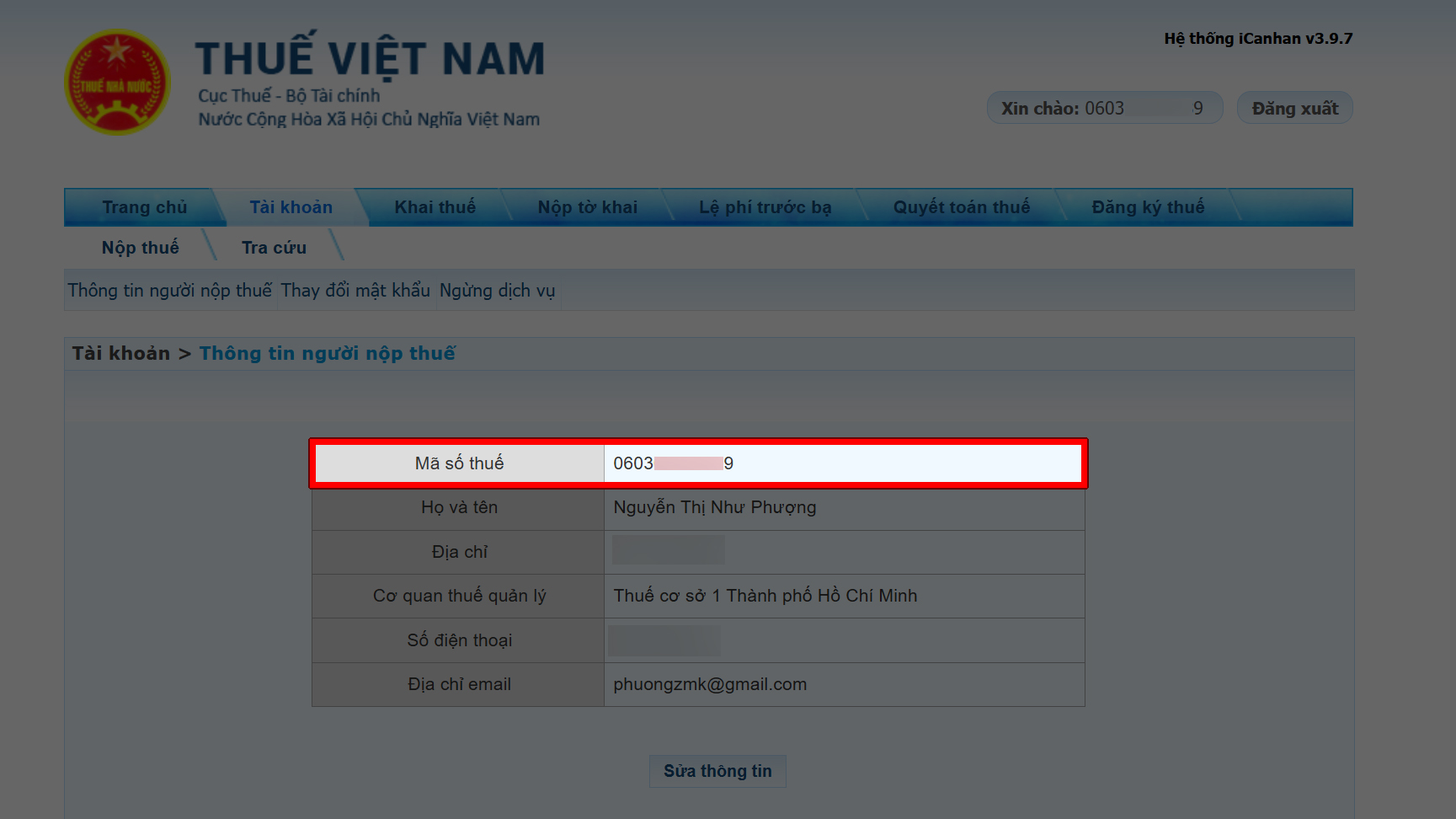 Cách Cập Nhật Căn Cước Công Dân Vào Mã Số Thuế Online Cách Cập Nhật Căn Cước Công Dân Vào Mã Số Thuế Online