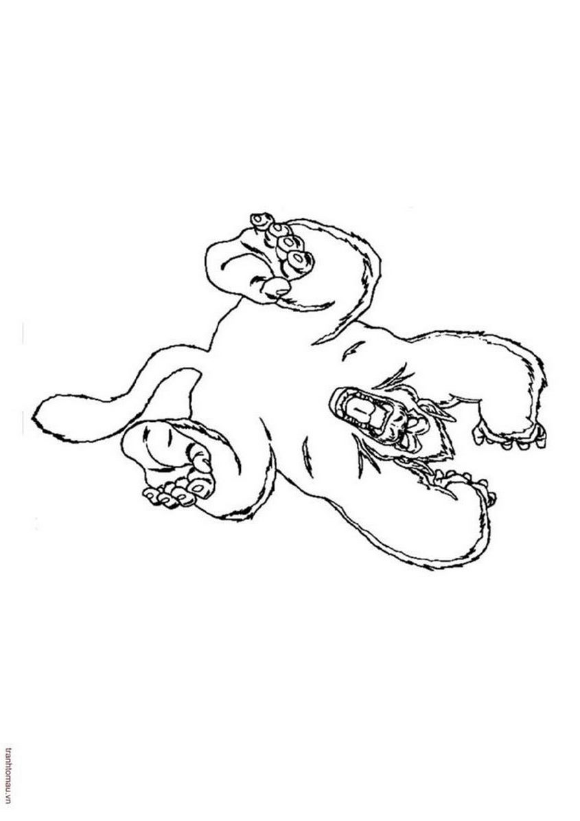 Tranh tô màu Songoku và các nhân vật trong 7 viên ngọc rồng - 10