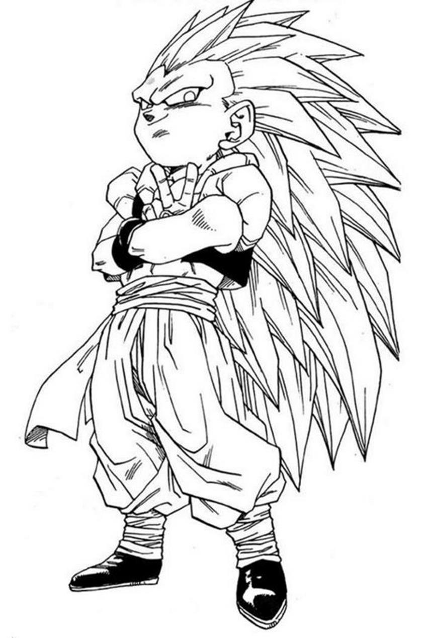 Tranh tô màu Songoku và các nhân vật trong 7 viên ngọc rồng - 11