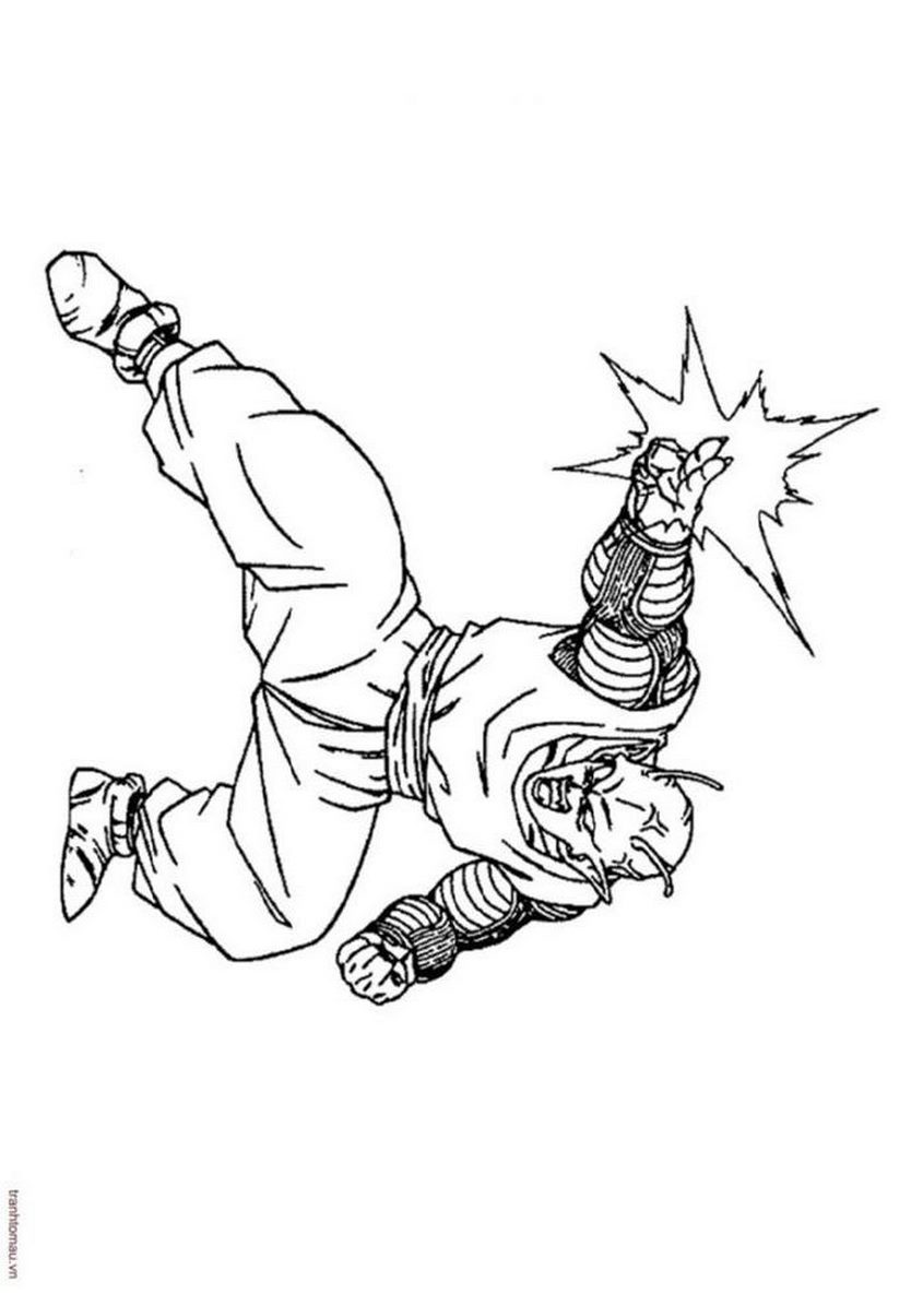 Tranh tô màu Songoku và các nhân vật trong 7 viên ngọc rồng - 16