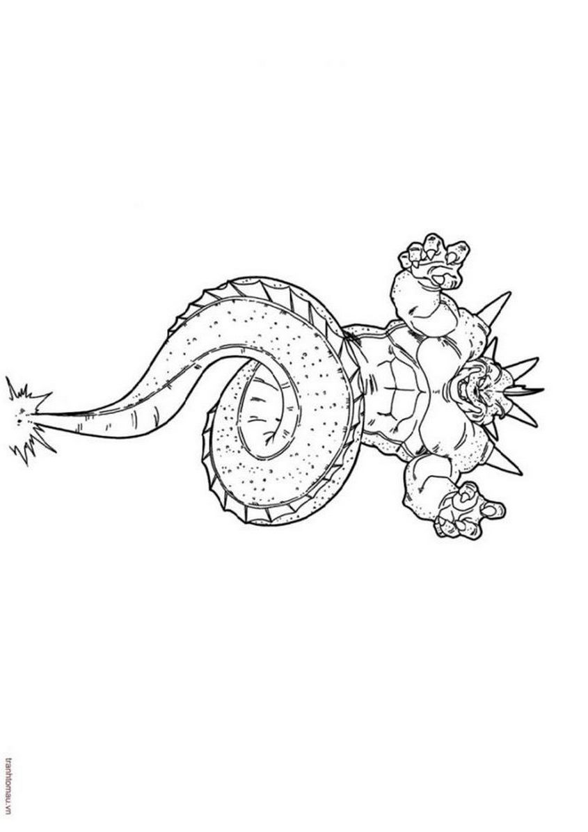 Tranh tô màu Songoku và các nhân vật trong 7 viên ngọc rồng - 17