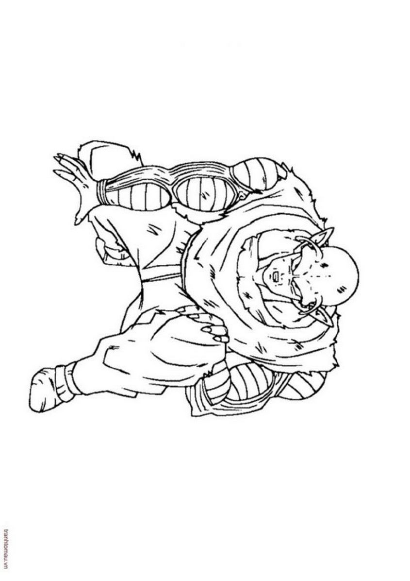 Tranh tô màu Songoku và các nhân vật trong 7 viên ngọc rồng - 18