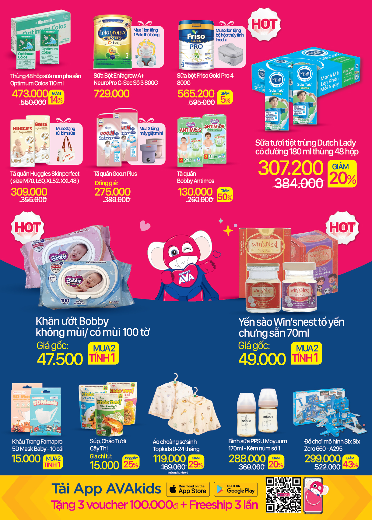 Khuyến mãi khai trương AVAKids Long An