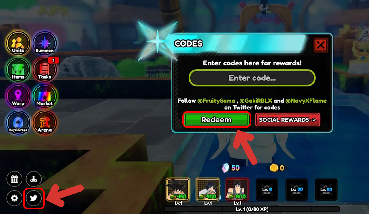 Code All Star Tower Defense X