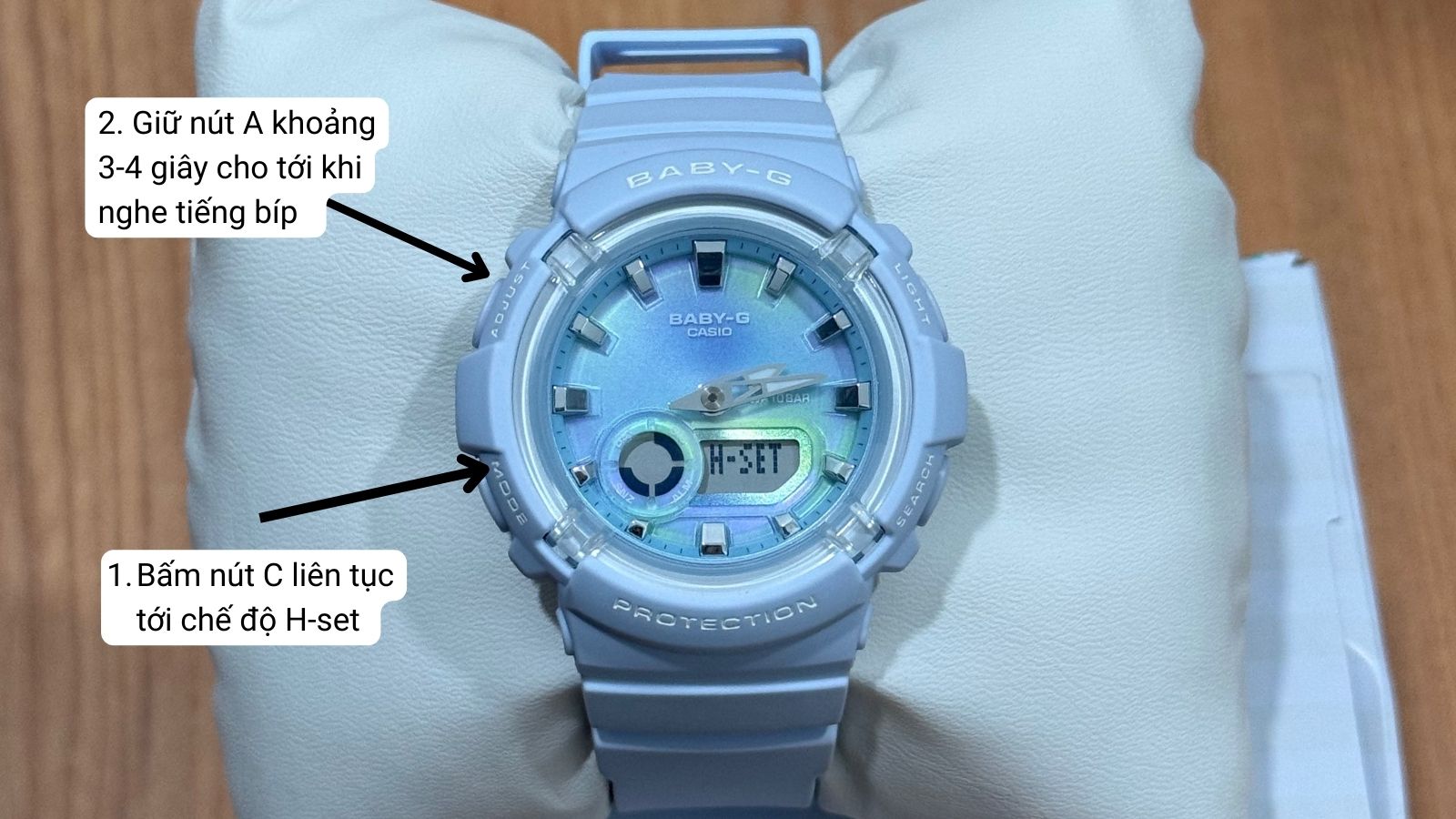 Các bước để bật chế độ chỉnh kim Các bước để bật chế độ chỉnh kim