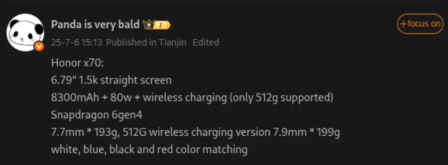 Honor X70 Honor X70
