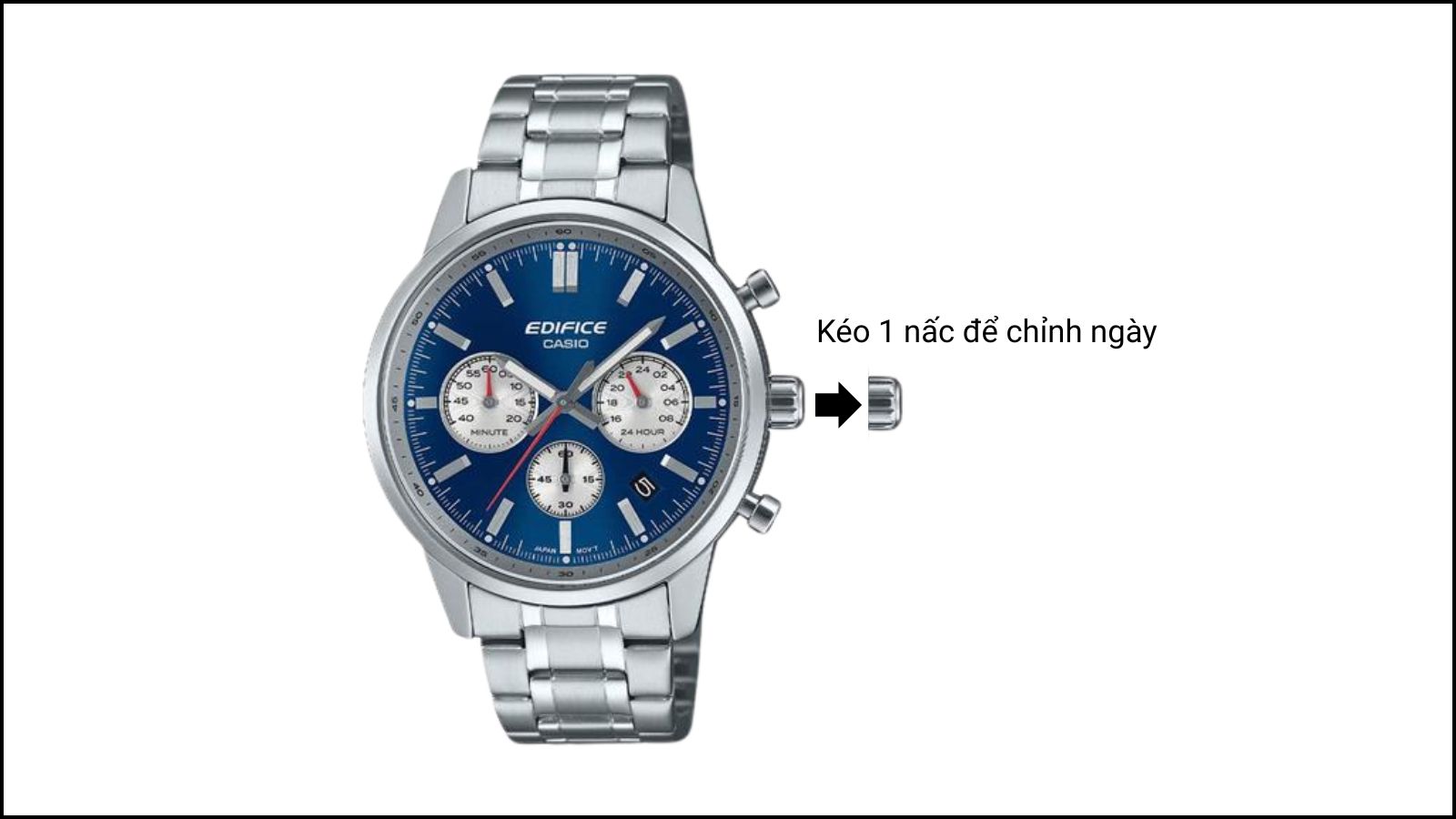 Kéo 1 nấc để chỉnh ngày Kéo 1 nấc để chỉnh ngày