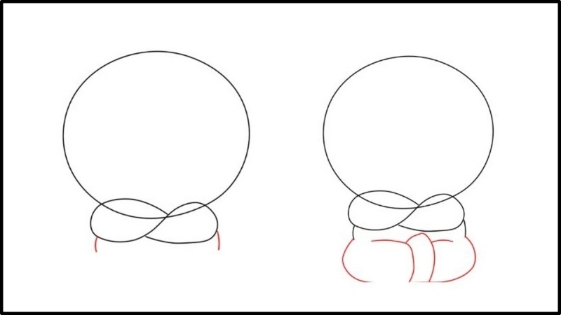 Bước 2: Vẽ thân và chân