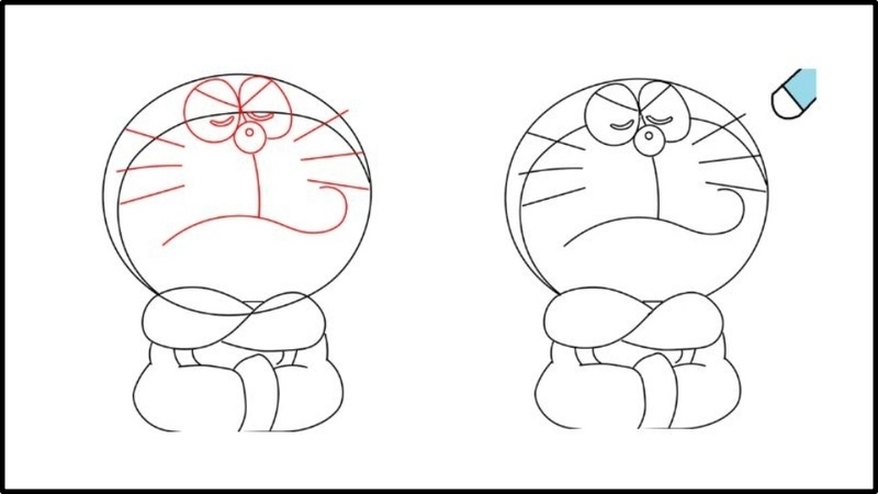 Bước 4: Hoàn thiện khuôn mặt và tô màu