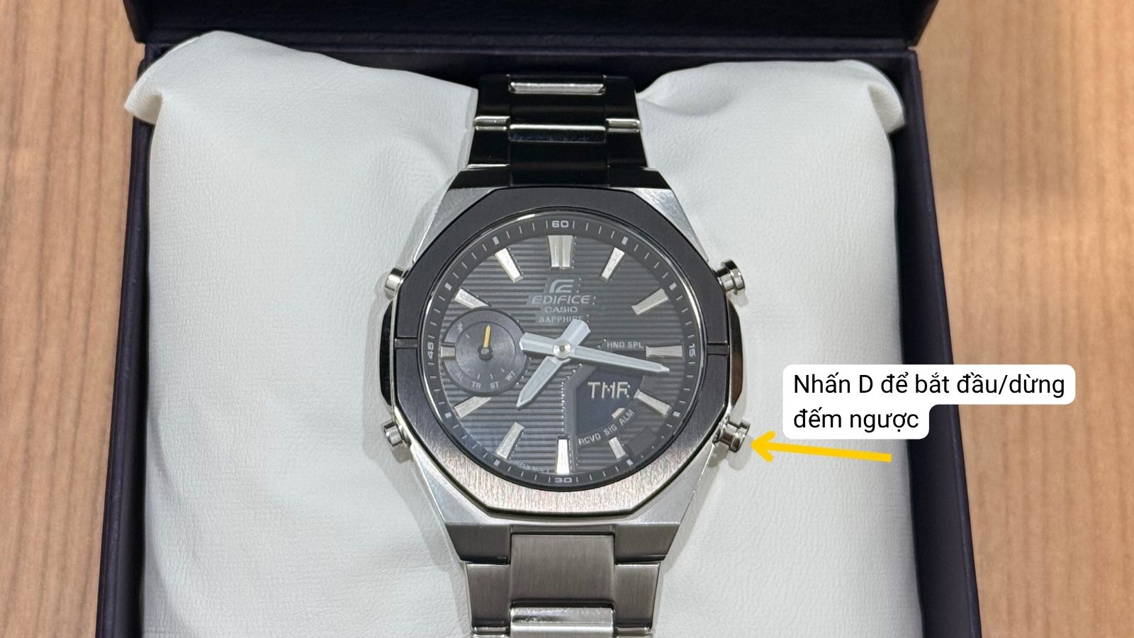 Bấm n&uacute;t D để bắt đầu 