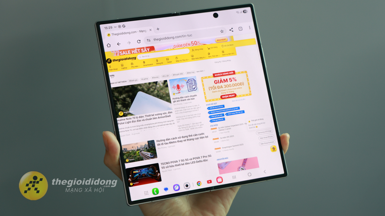 Trên Tay Samsung Galaxy Z Fold7: Siêu Mỏng 4.2Mm, Camera 200Mp Mới Trên Tay Samsung Galaxy Z Fold7: Siêu Mỏng 4.2Mm, Camera 200Mp Mới