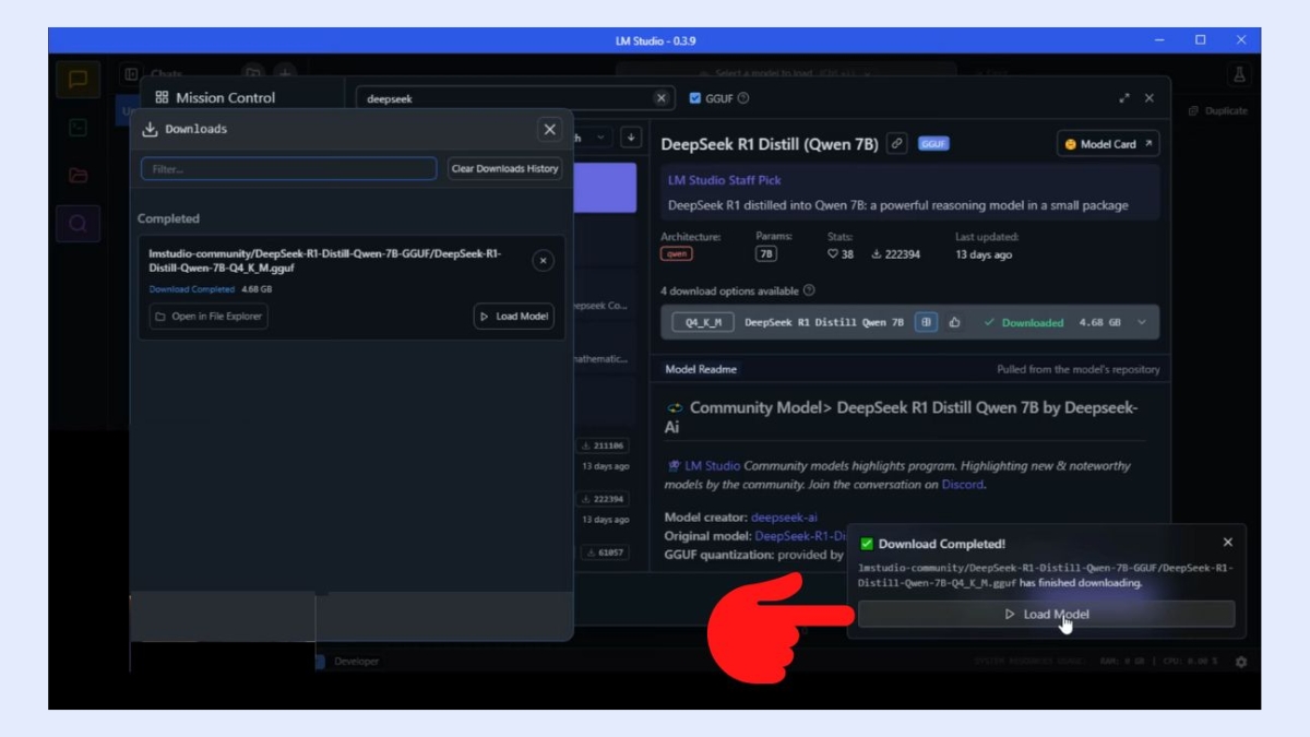 Tải DeepSeek R1 cục bộ