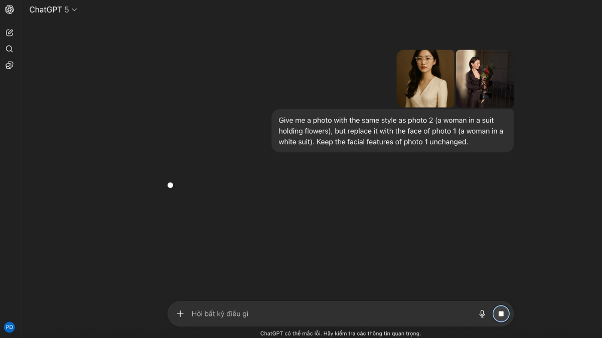 Nhập c&acirc;u lệnh v&agrave; đợi kết quả