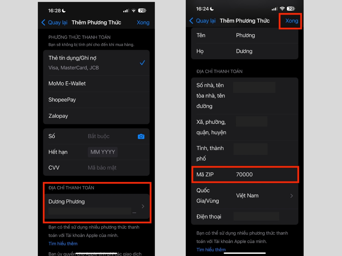 Nhập ch&iacute;nh x&aacute;c m&atilde; ZIP 5 số