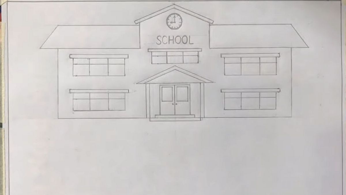 Lên ý tưởng vẽ tranh trường học