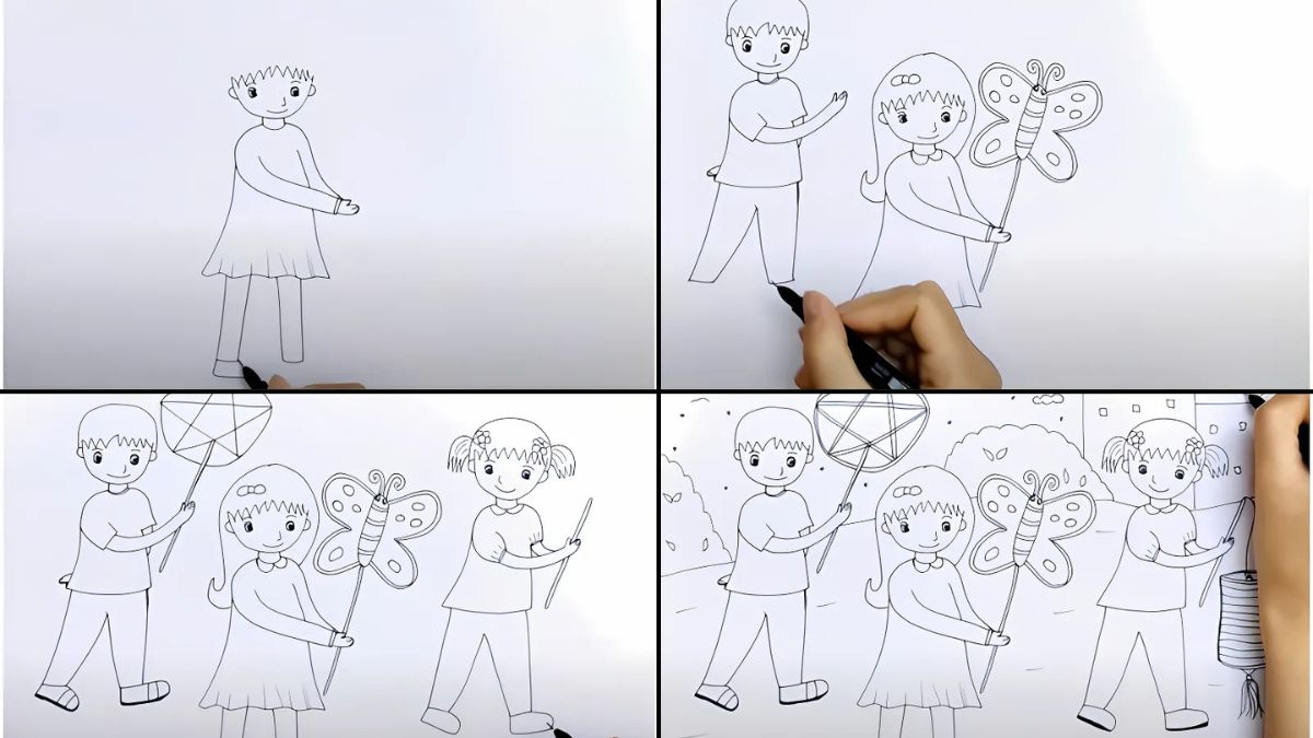 Cách vẽ tranh Trung thu đơn giản chỉ với 4 bước