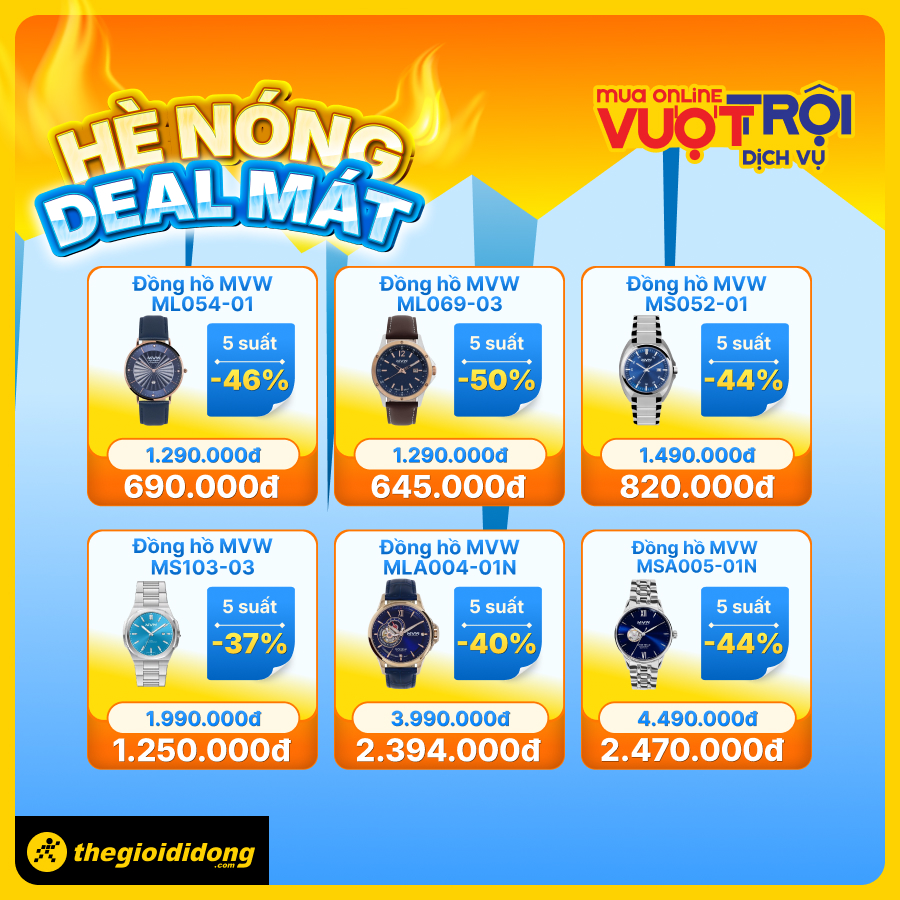 Hè nóng – Deal mát: Giảm giá cực sâu chỉ trong 3 ngày, săn sale công nghệ tại đây