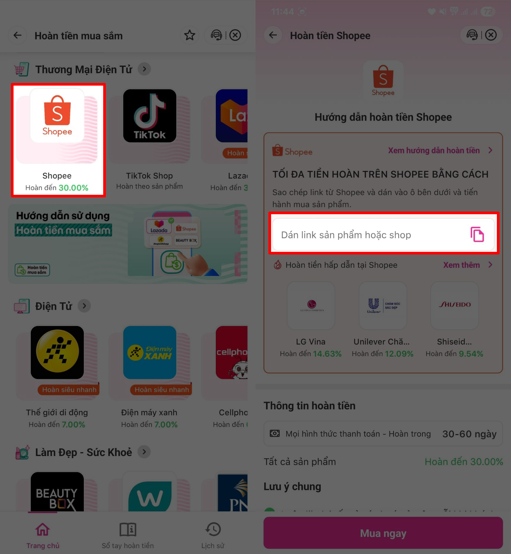 Cách Hoàn Tiền Mua Sắm Online Cách Hoàn Tiền Mua Sắm Online