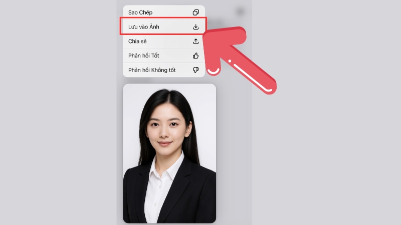 Bạn nhấn v&agrave;o ảnh v&agrave; chọn tải về m&aacute;y