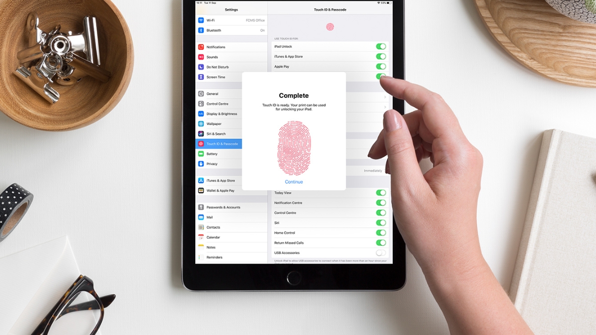 Touch ID tr&ecirc;n iPad