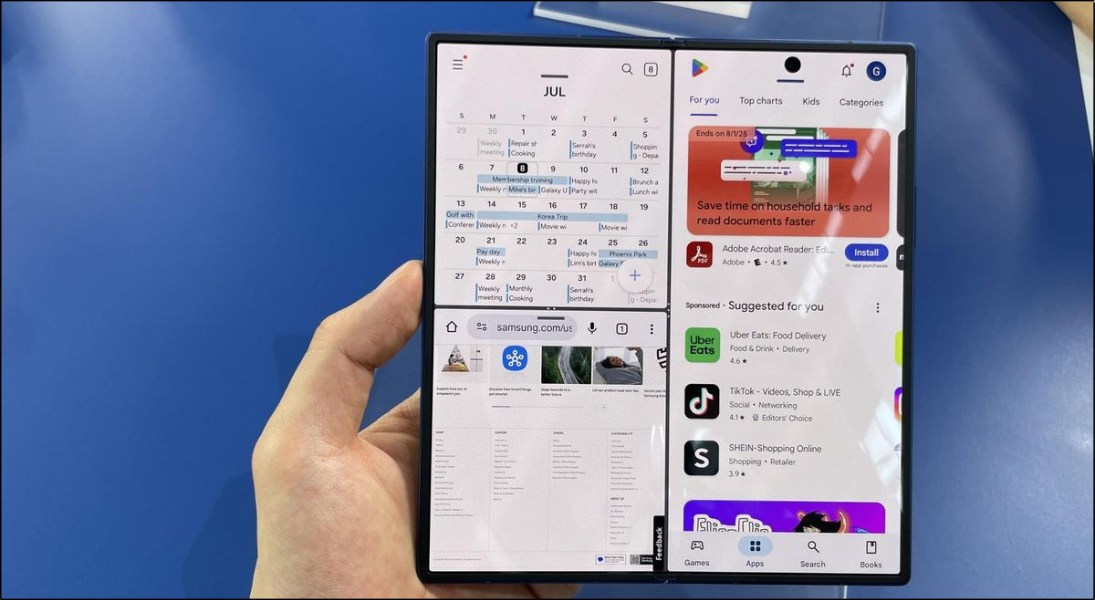 Z Fold 7 chạy sẵn Android 16 với giao diện One UI 8 mới nhất