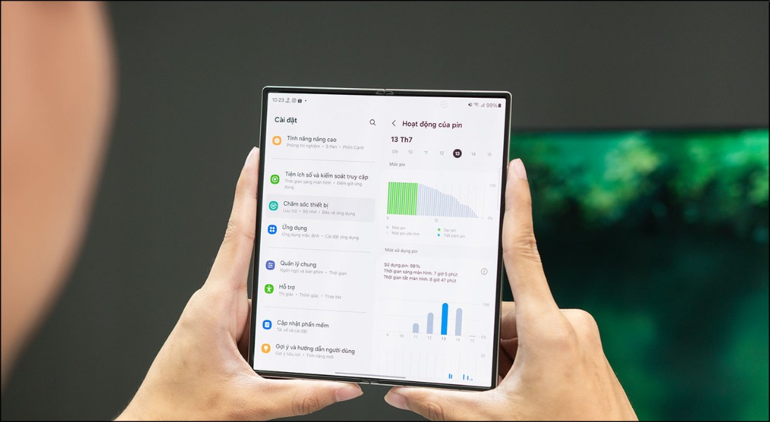 Samsung Galaxy Z Fold 7 và Z Fold 6 đều giữ nguyên dung lượng pin 4.400 mAh