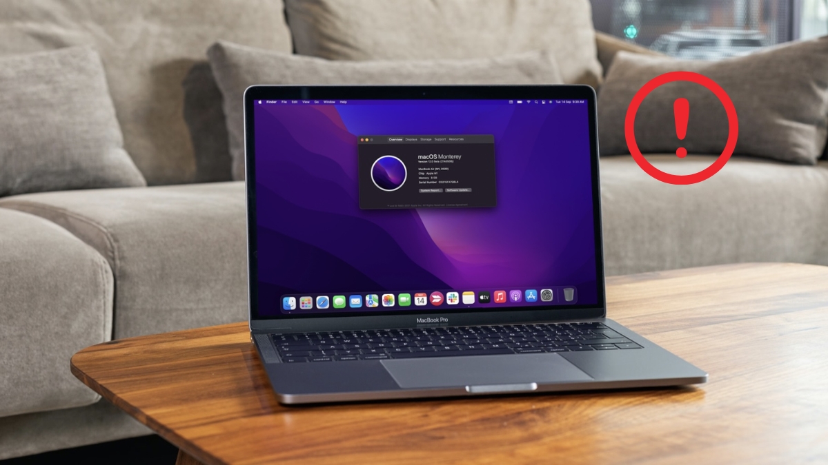 Kh&ocirc;ng thể cập nhật hệ điều h&agrave;nh macOS