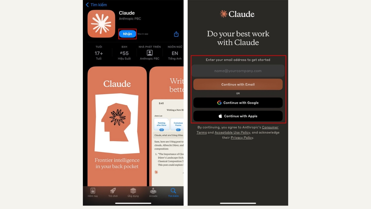 Hoặc tải ứng dụng về điện thoại