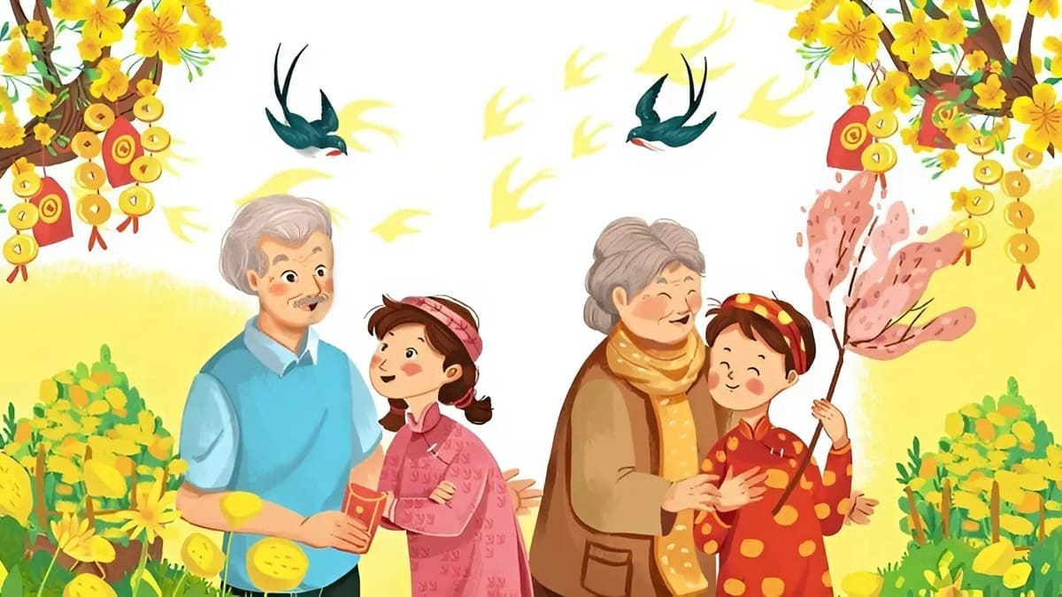 Vẽ tranh ngày Tết và mùa xuân