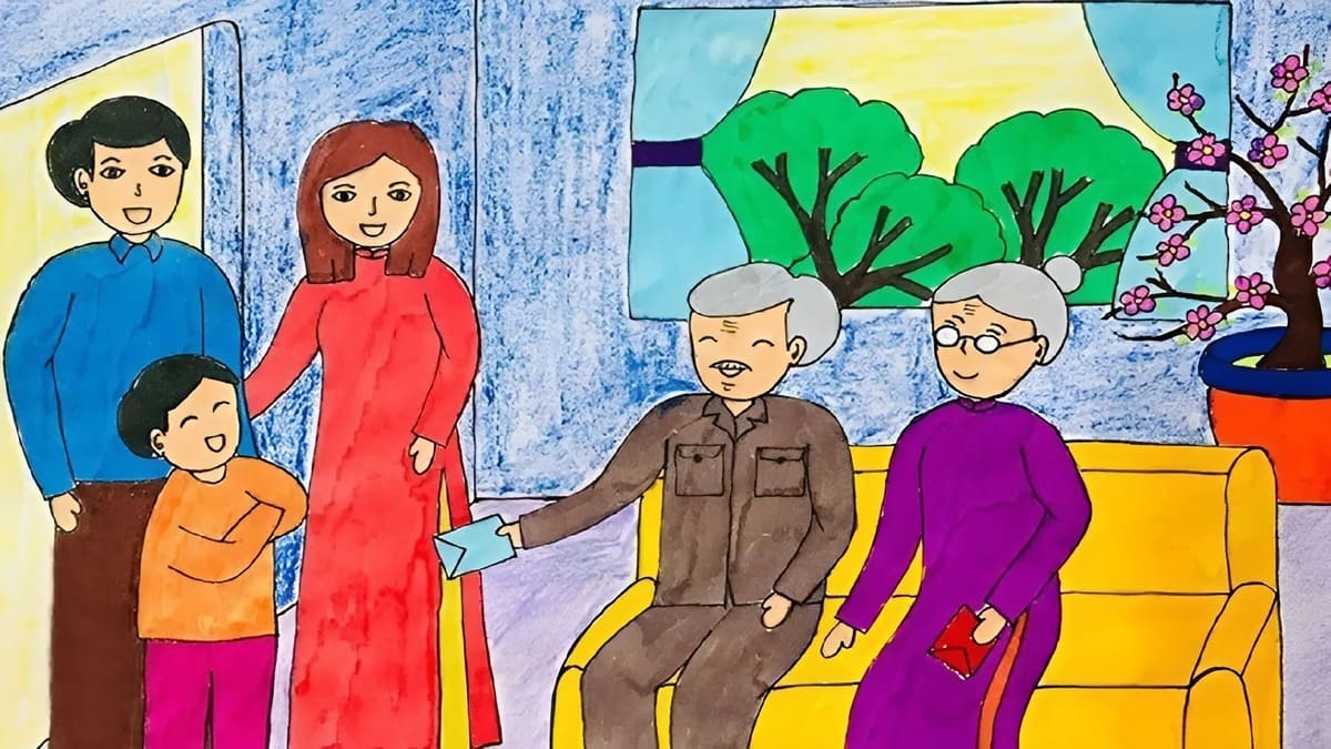 Vẽ tranh chúc Tết