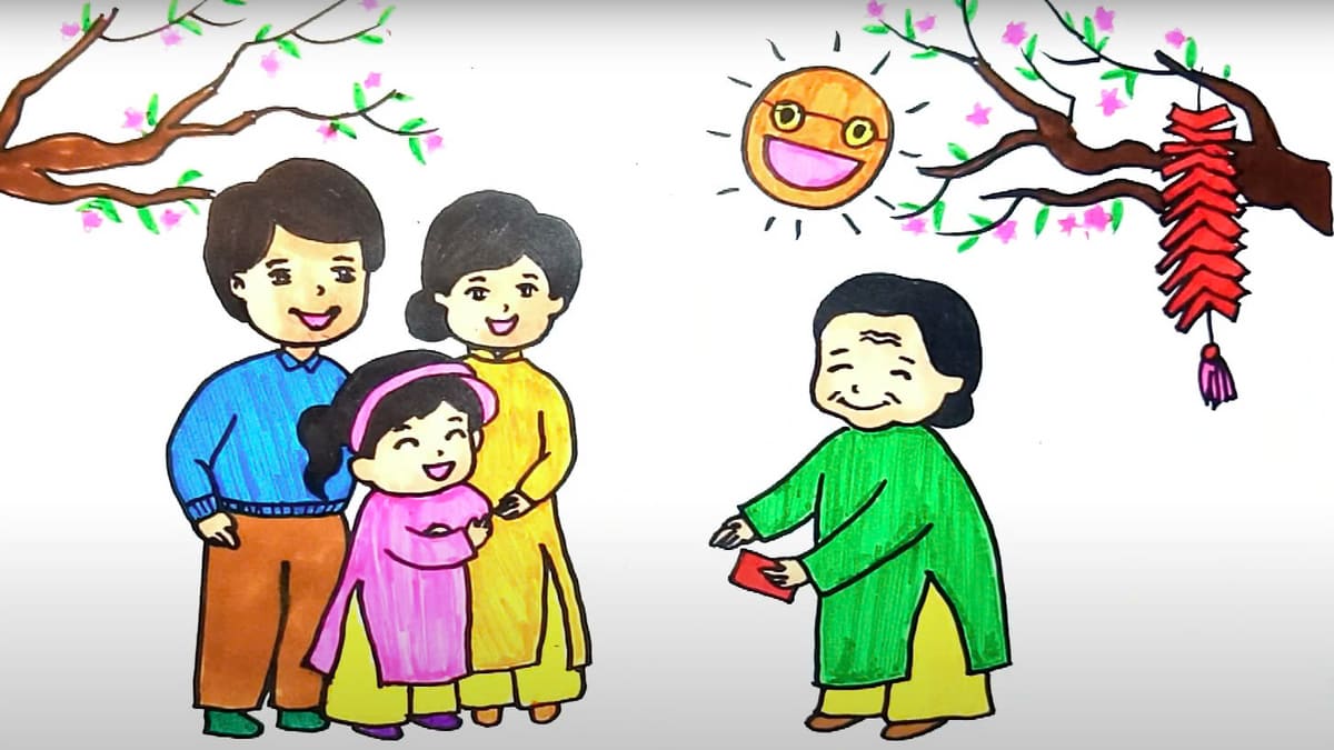 Vẽ tranh chúc Tết