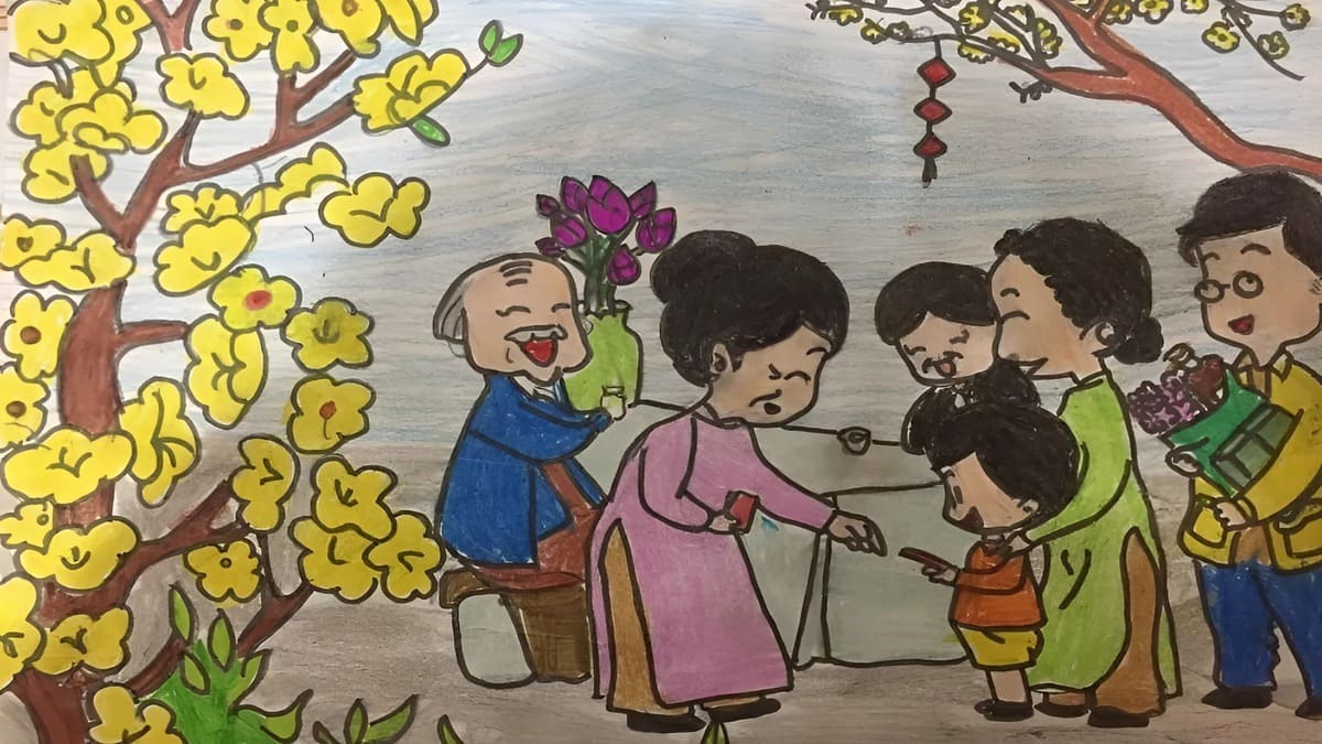 Vẽ tranh chúc Tết