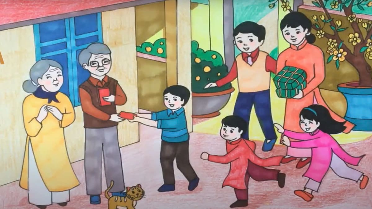 Vẽ tranh chúc Tết