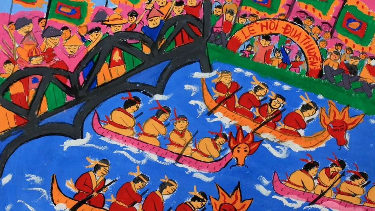 Ý tưởng vẽ tranh ngày Tết lễ hội