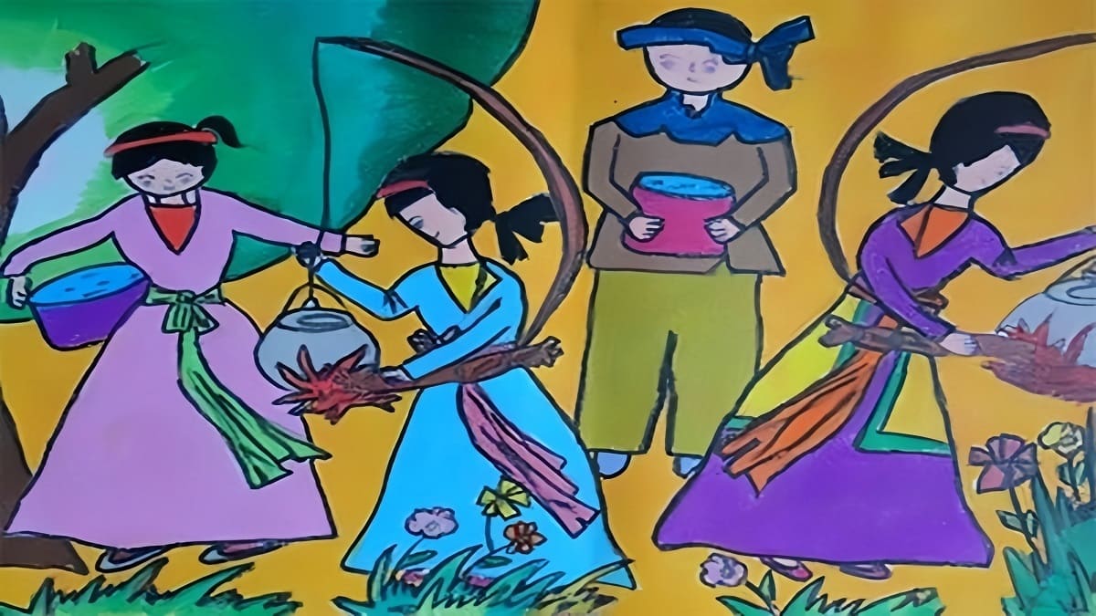 Ý tưởng vẽ tranh ngày Tết lễ hội