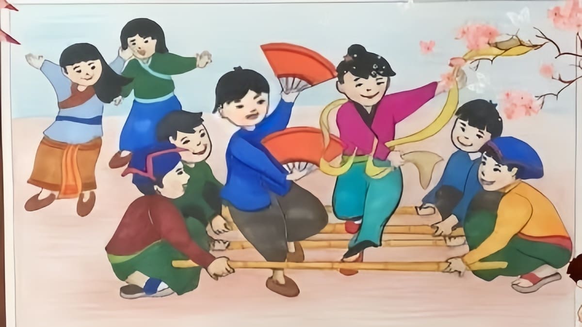 Ý tưởng vẽ tranh ngày Tết lễ hội