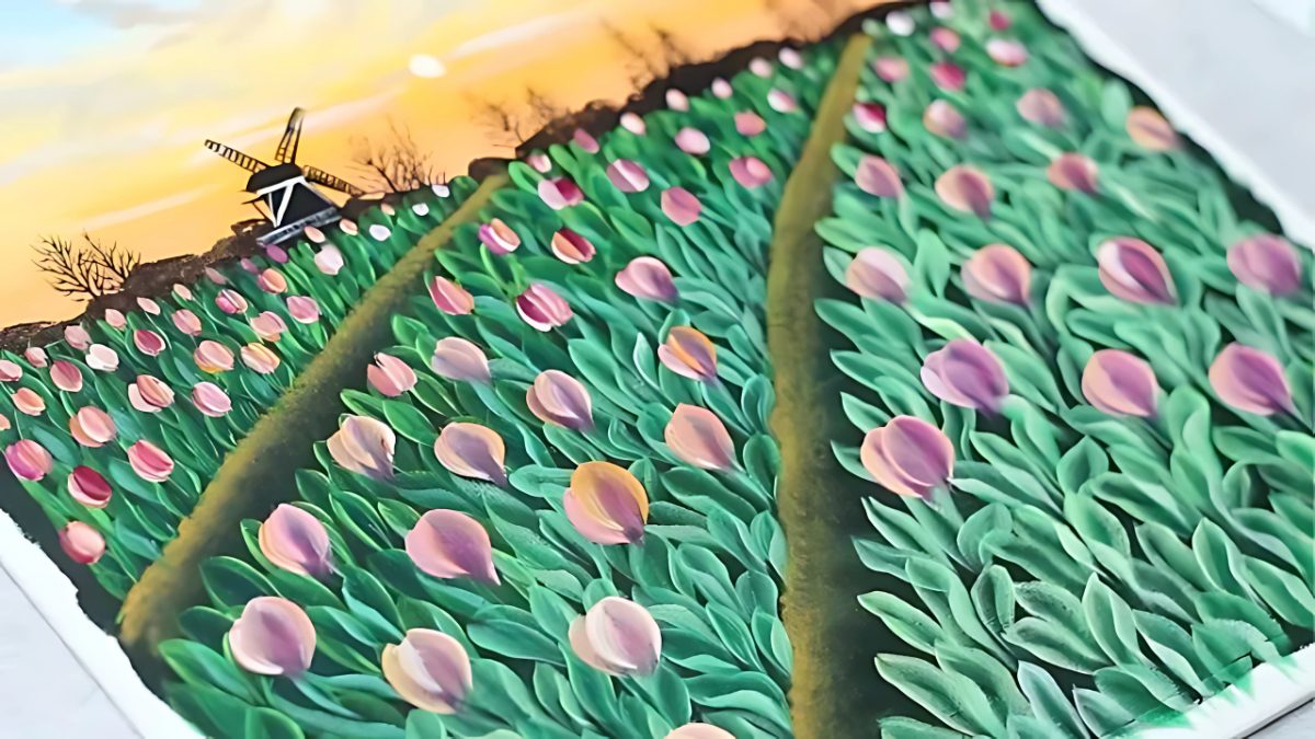 Vẽ đường ngang chia bầu trời và mặt đất Vẽ đường ngang chia bầu trời và mặt đất