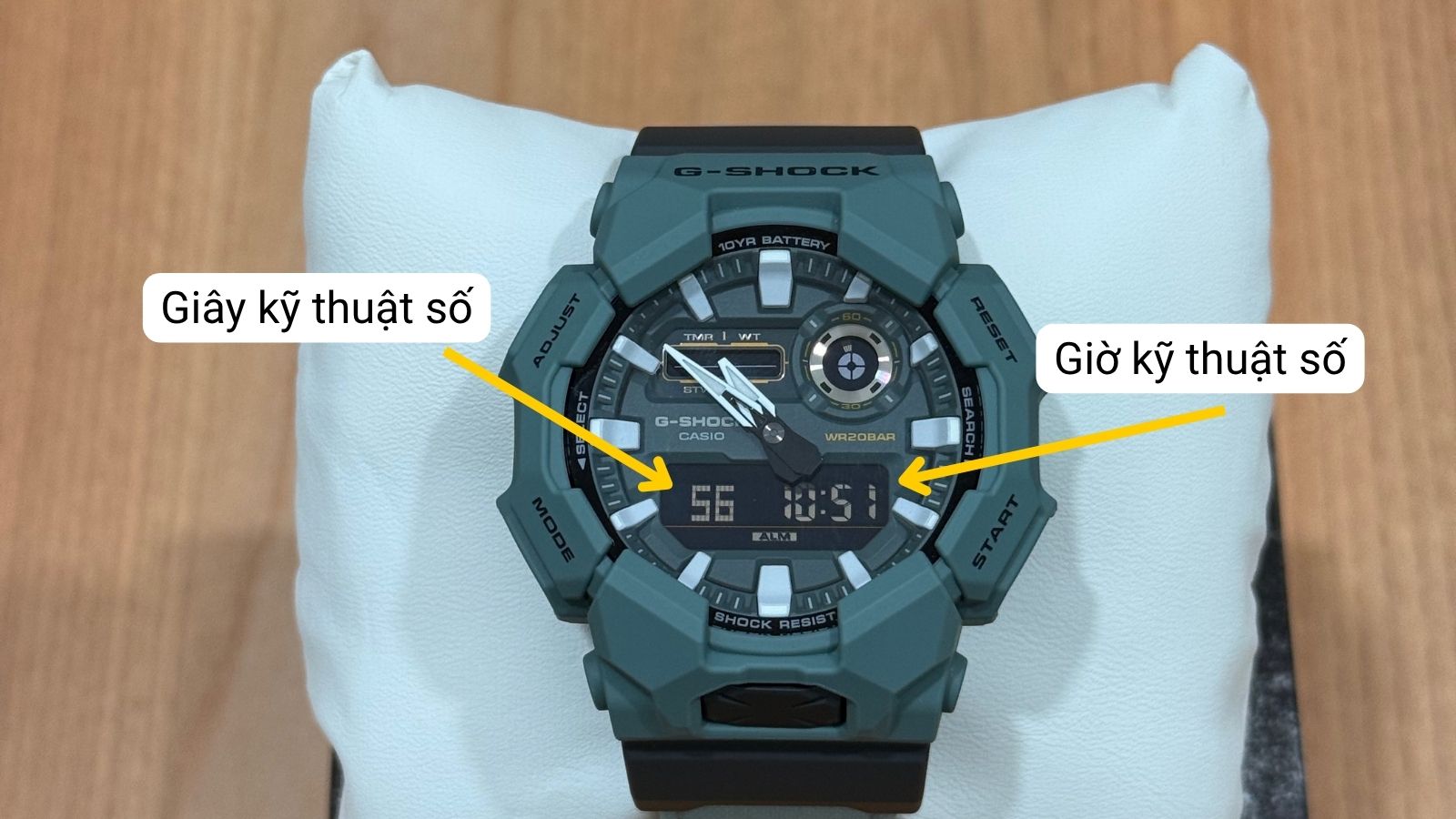 M&agrave;n h&igrave;nh hiện giờ kỹ thuật số