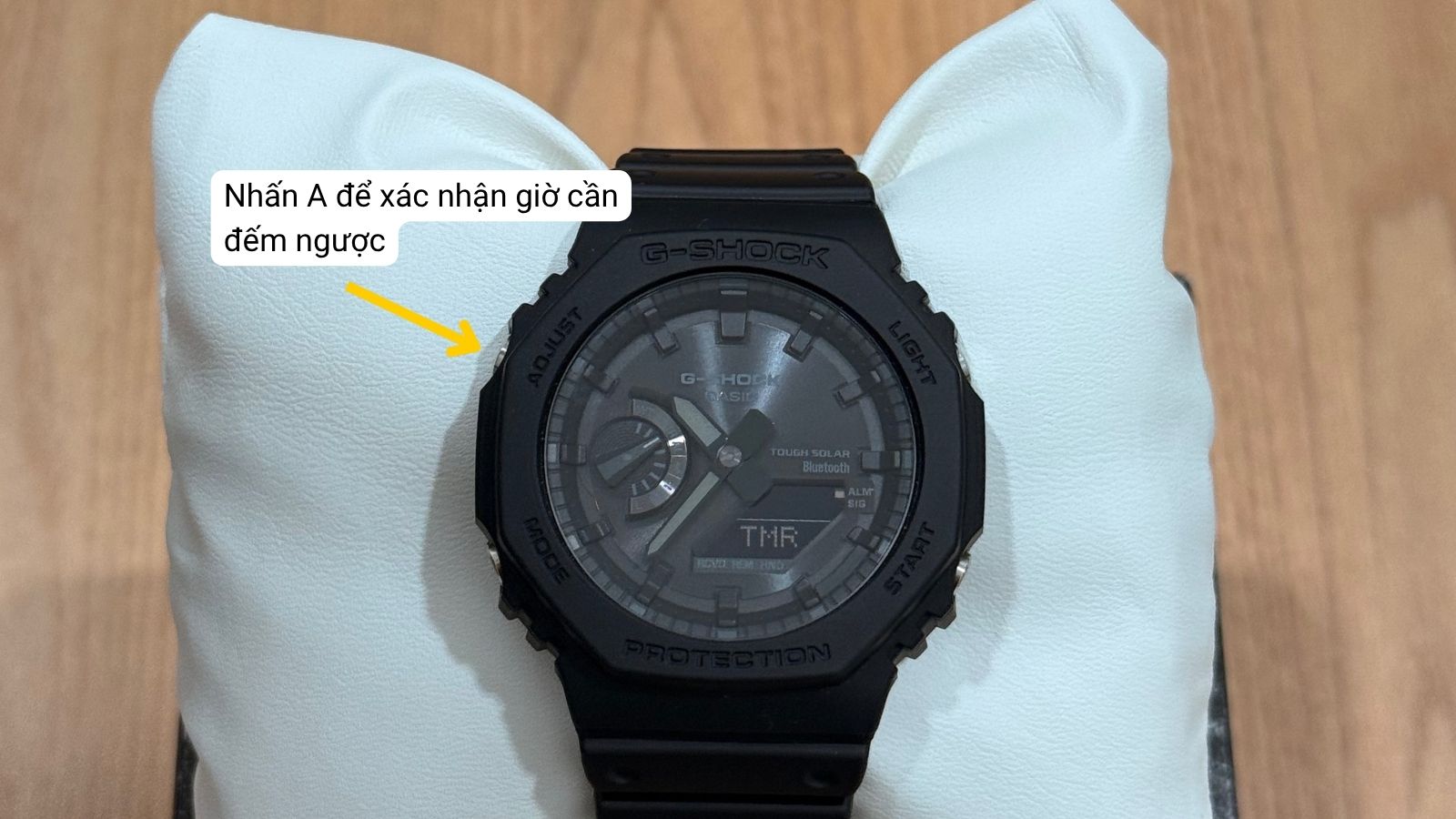 Nhấn A để x&aacute;c nhận giờ đếm ngược