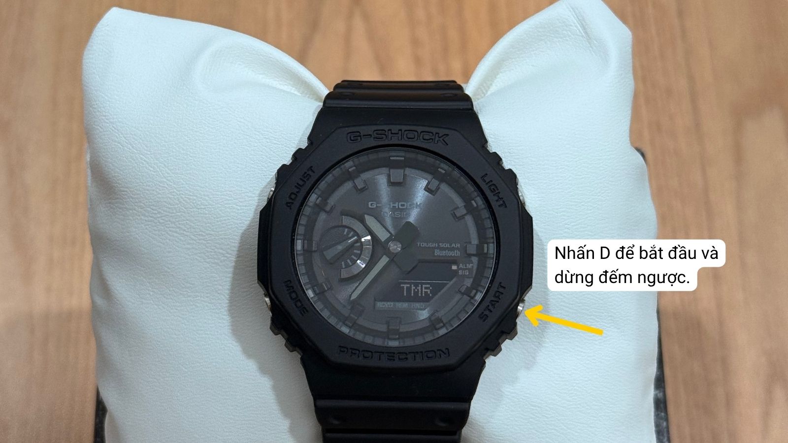 Bấm n&uacute;t D để bắt đầu/tạm dừng 