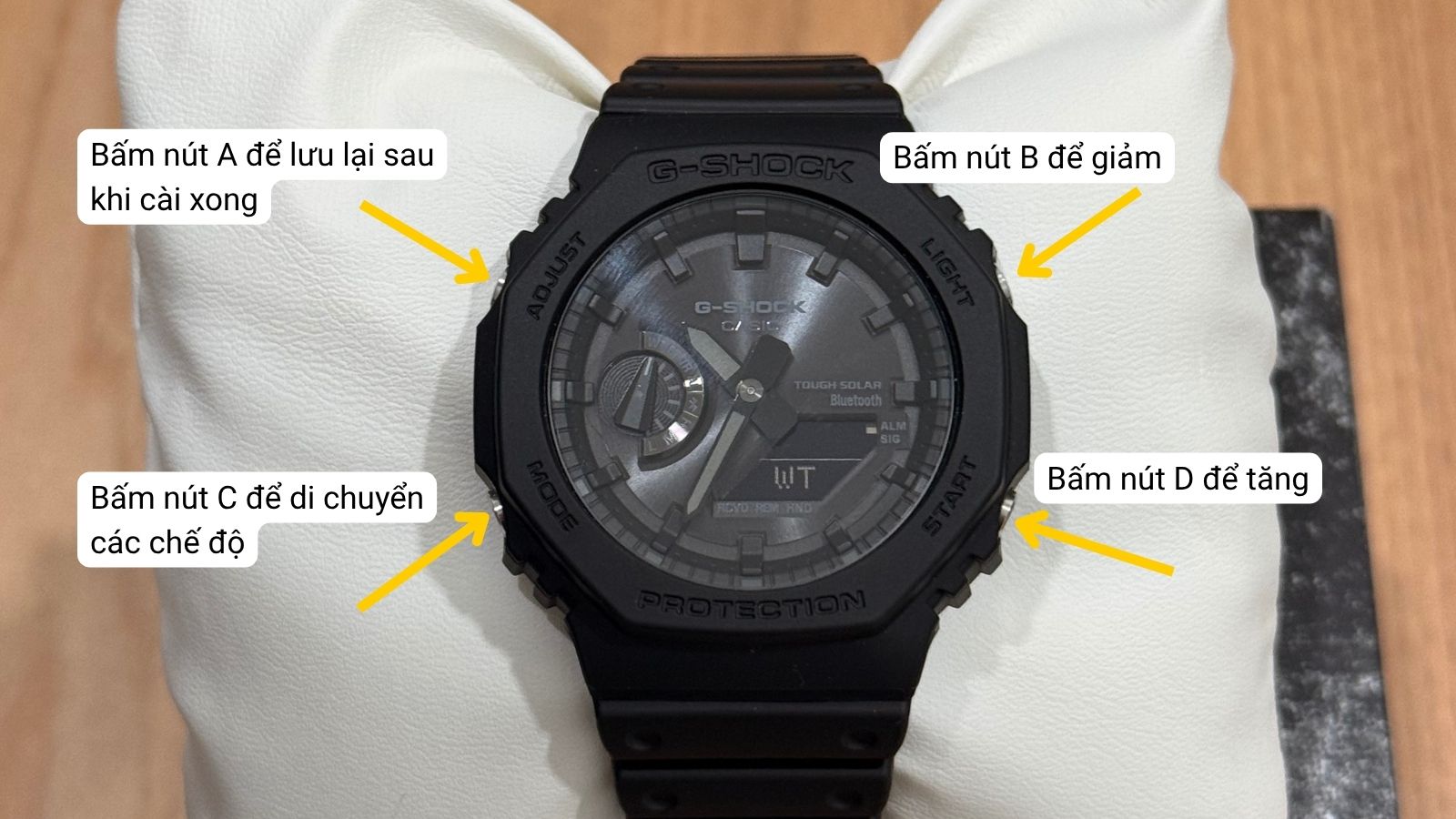 C&aacute;ch di chuyển v&agrave; điều chỉnh c&aacute;c th&ocirc;ng số trong phần chỉnh giờ