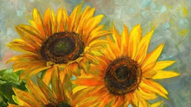 Mẫu tranh vẽ hoa hướng dương đơn giản Mẫu tranh vẽ hoa hướng dương đơn giản