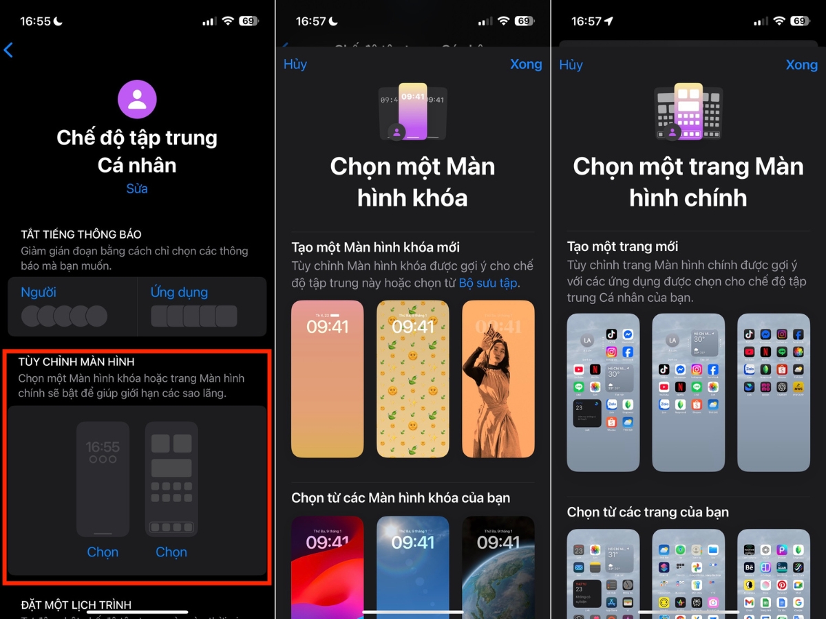 T&ugrave;y chỉnh M&agrave;n h&igrave;nh