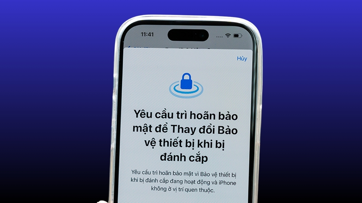 Bảo vệ thiết bị bị đ&aacute;nh cắp (Stolen Device Protection)