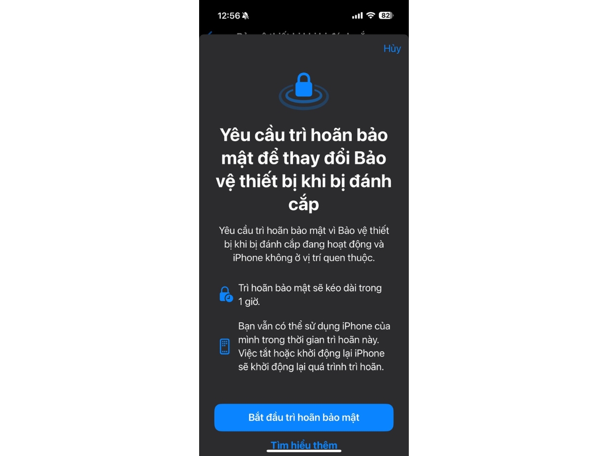Nếu đang ở vị tr&iacute; lạ, bạn sẽ phải chờ 1 giờ