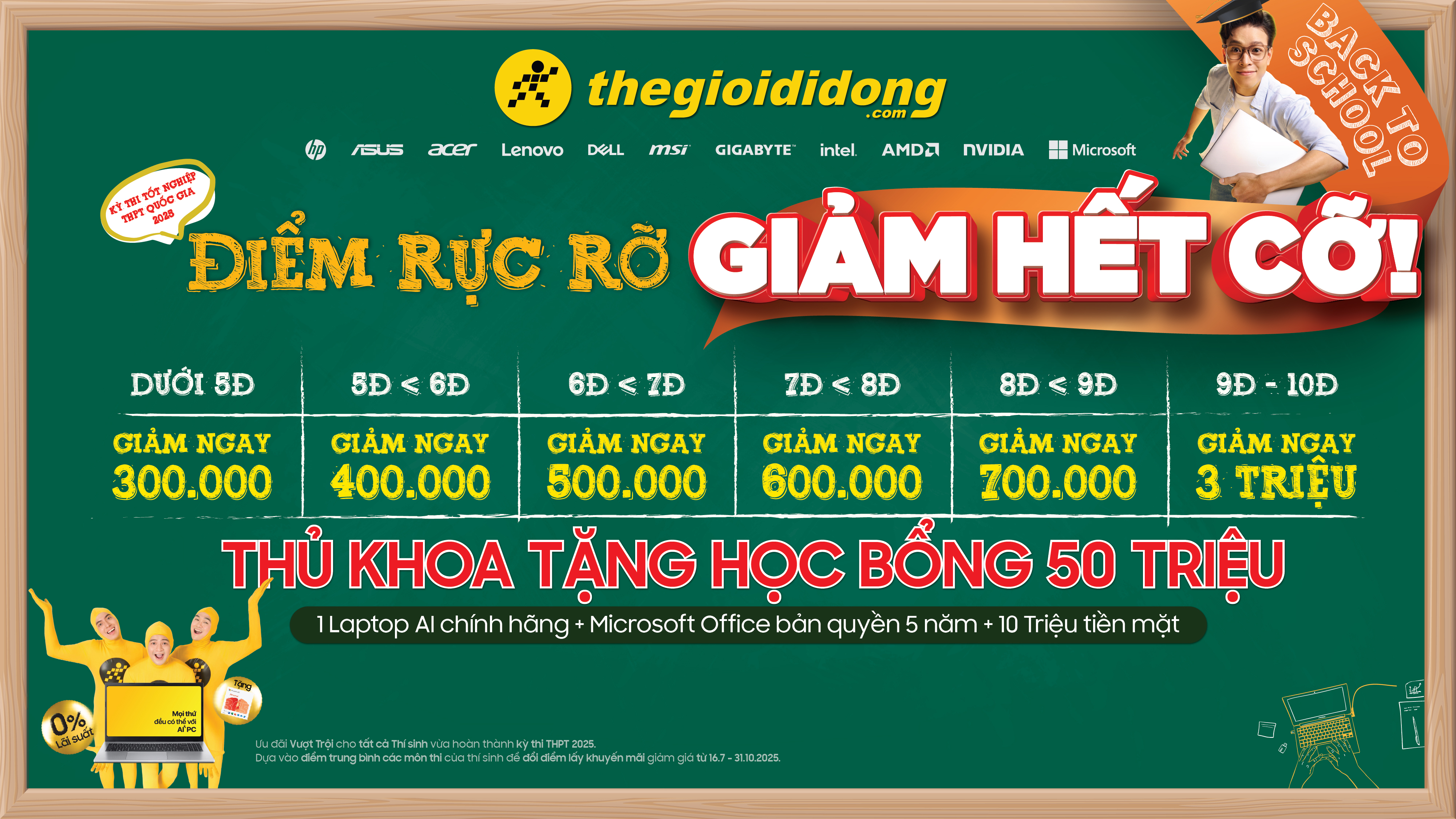 Đổi Điểm Thi, Mua Laptop Không Cần Nghĩ: Giảm Thêm Đến 3 Triệu, Điểm Càng Cao Ưu Đãi Càng Lớn Đổi Điểm Thi, Mua Laptop Không Cần Nghĩ: Giảm Thêm Đến 3 Triệu, Điểm Càng Cao Ưu Đãi Càng Lớn
